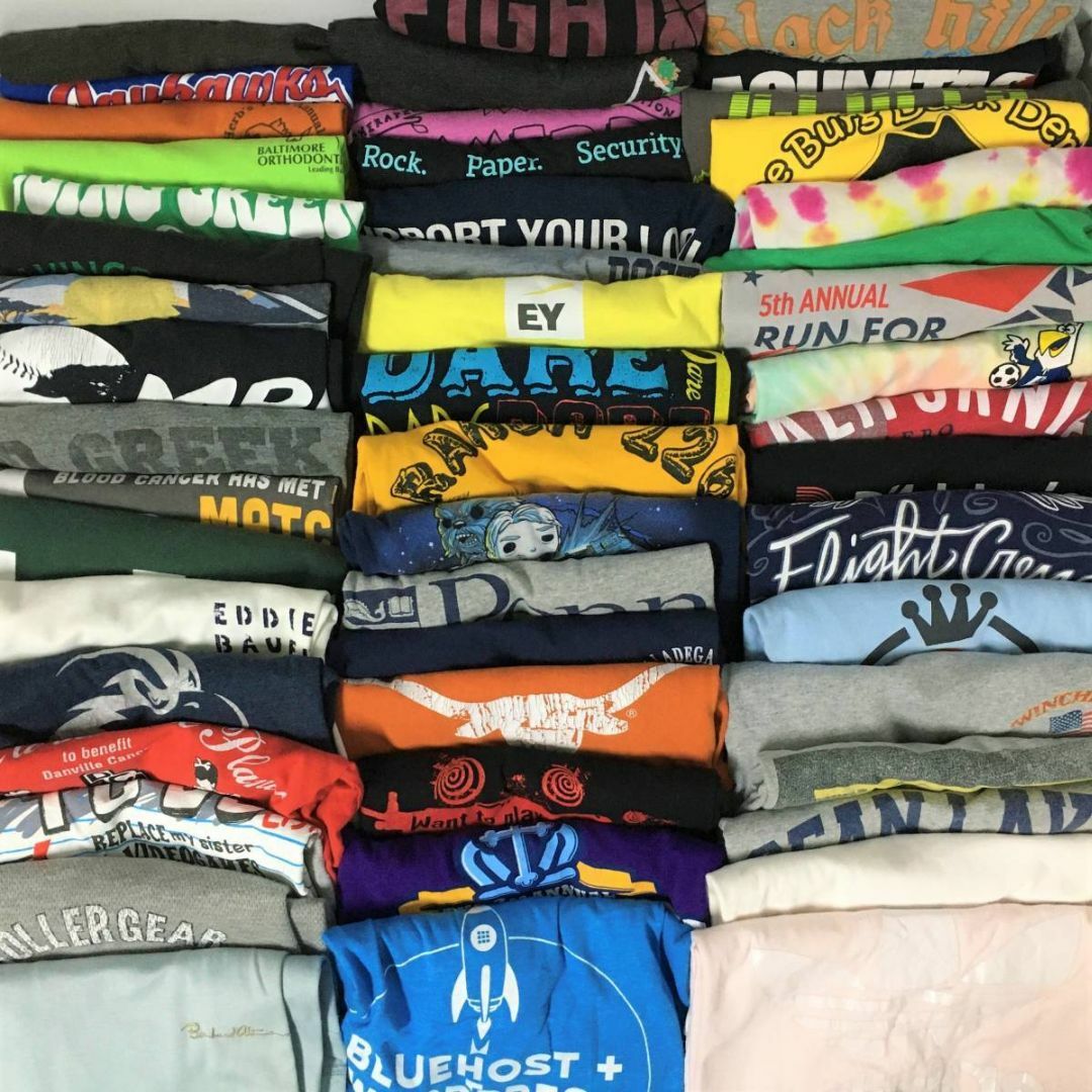 Tシャツ 50枚 セット まとめて 半袖 カットソー プリント 無地 MIX