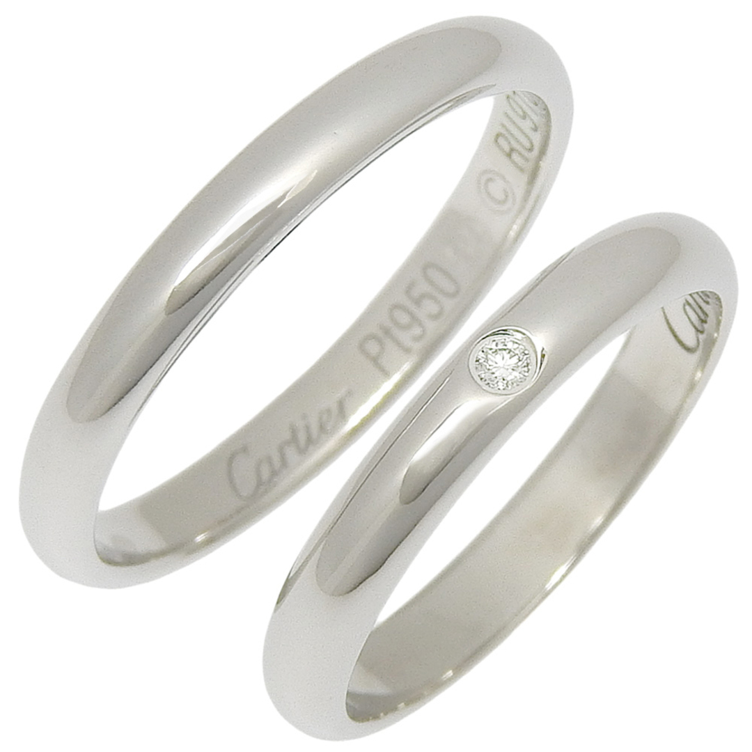 CARTIER】カルティエ ウェディングリング ペア2本セット 1P CARTIER】カルティエ ウェディングリング ペア2本セット 1P