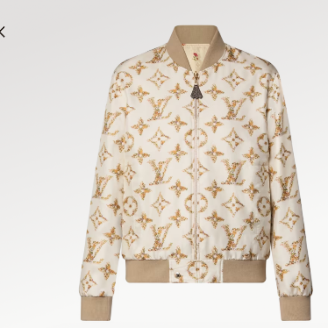 LOUIS VUITTON - リバーシブルフローラルモノグラムボンバージャケット
