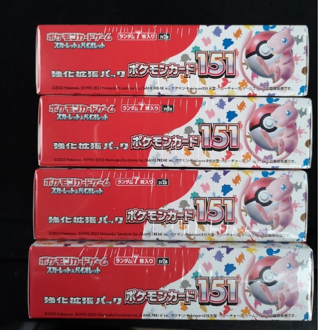 新品未開封シュリンク付き 4BOX 強化拡張パック ポケモンカード151