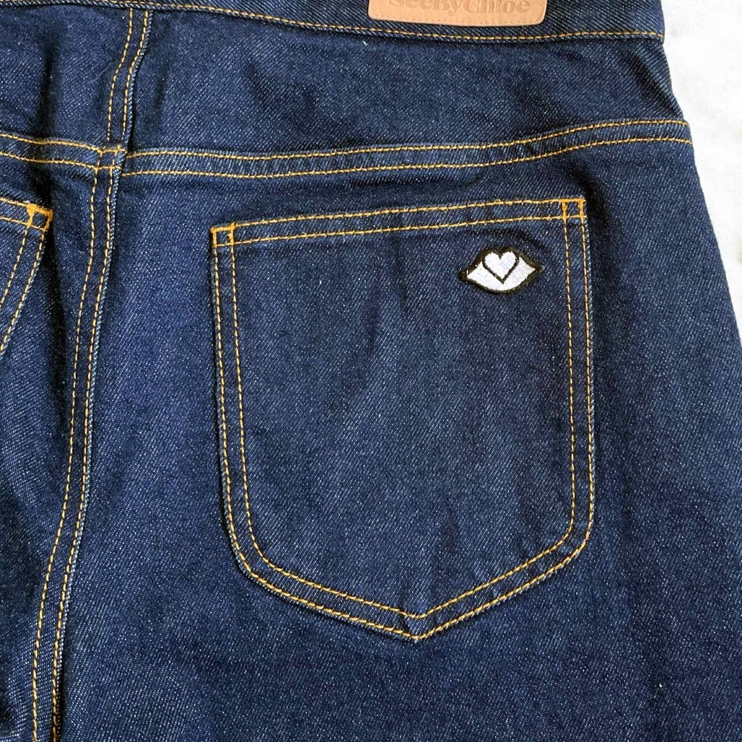 美品SEE BY CHLOEシーバイクロエ ロールアップデニムパンツ 26 美品SEE BY CHLOEシーバイクロエ ロールアップデニムパンツ 26