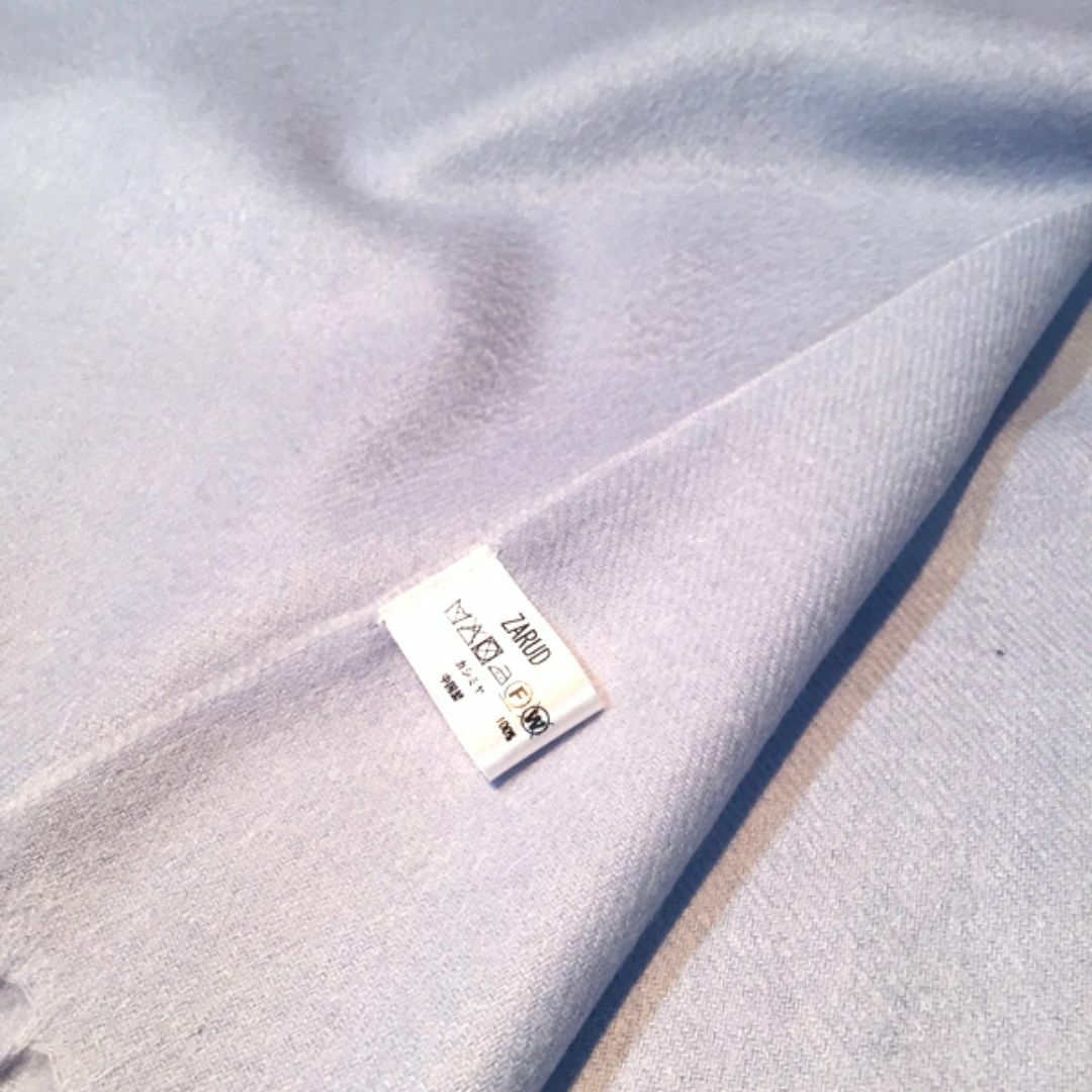 超大判 100% カシミヤストール　70×200cｍ SAX  新品 未使用 超大判 100% カシミヤストール 70×200cm SAX 新品の通販 by Tea