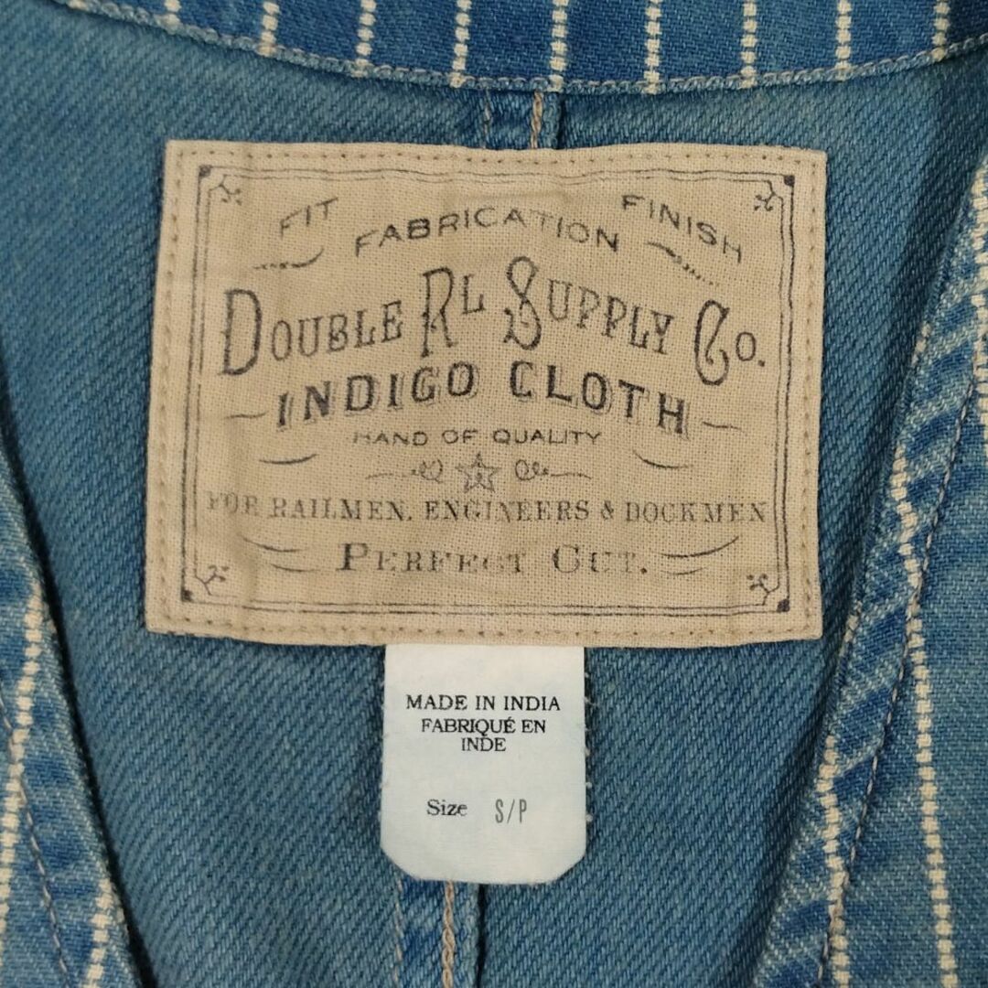 RRL - RRL ダブルアールエル 加工 ウォバッシュ ストライプ ジレ RRL - RRL ダブルアールエル 加工 ウォバッシュ ストライプ ジレ