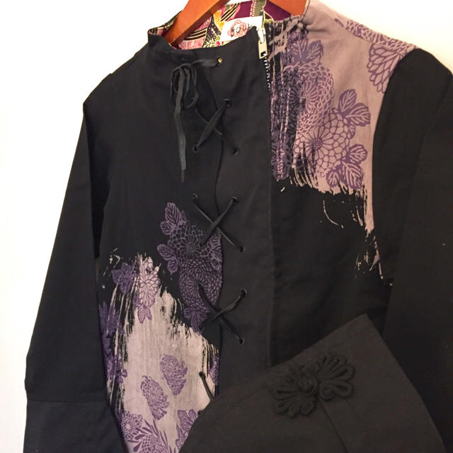 h.naoto(エイチナオト)の新品gouK菊和柄レースアップジャケット レディースのジャケット/アウター(その他)の商品写真