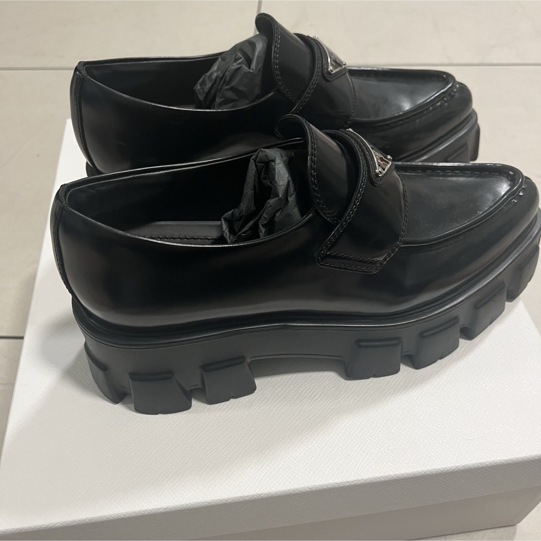 本物PRADAプラダモノリスポインテッドトゥ ローファー RE nylon 本物PRADAプラダモノリスポインテッドトゥ ローファー RE nylon