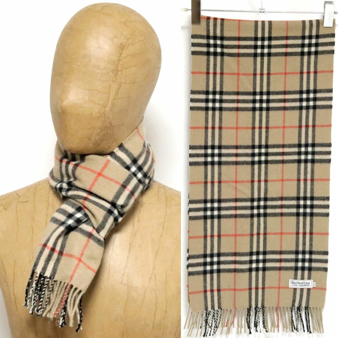 BURBERRY - Burberrys ピュア カシミヤ ノバ チェック マフラー BURBERRY - Burberrys ピュア カシミヤ ノバ チェック マフラー