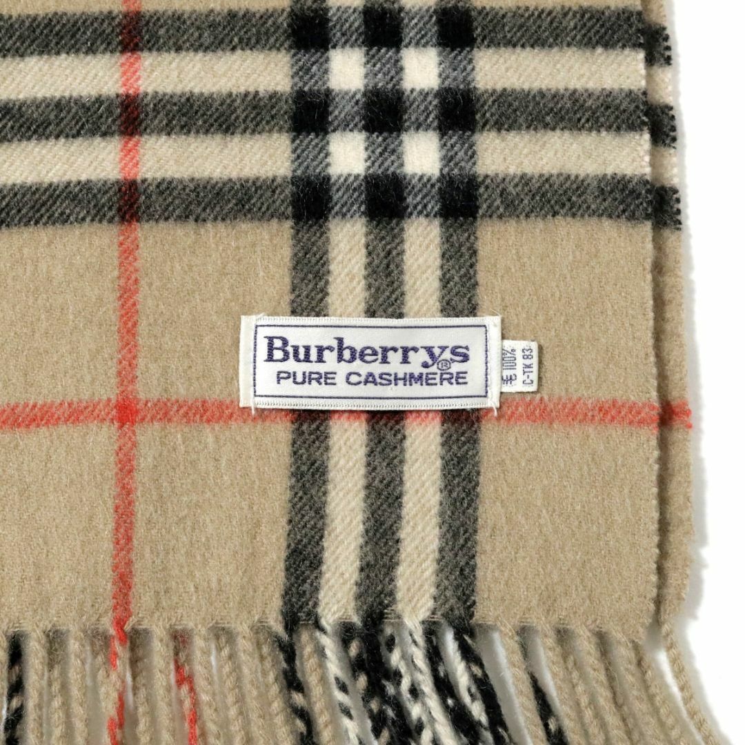 Burberry カシミヤ マフラー ノバチェック 白系 - 小物 Burberry カシミヤ マフラー ノバチェック 白系 - 小物