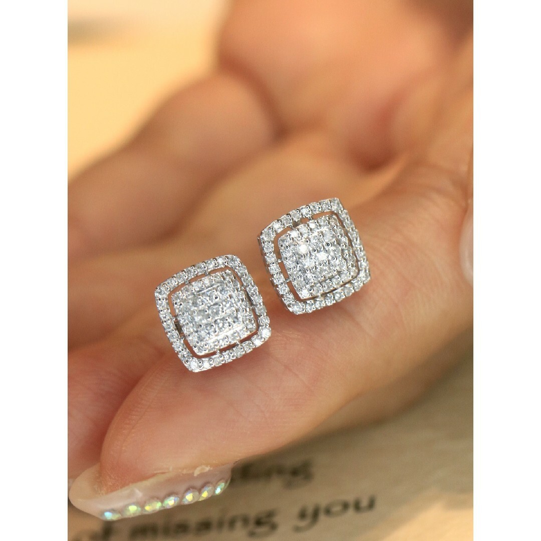 天然ダイヤモンドピアス0.5ct k18 ピアス 天然ダイヤモンドピアス0.5ct k18 ピアス