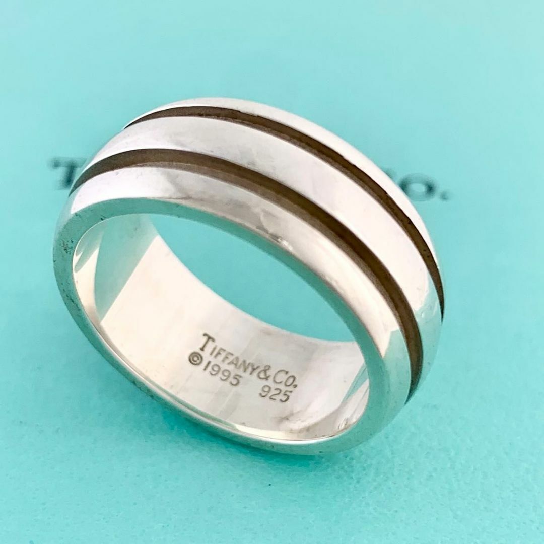 Tiffany & Co. - ティファニー グルーブド リング ダブルライン Tiffany & Co. - ティファニー グルーブド リング ダブルライン