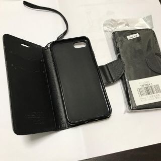 iPhone7 手帳型ケース 黒(iPhoneケース)