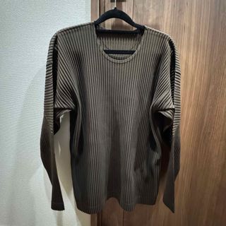 極美品 筆タグ⭐️イッセイミヤケメン ストライプ ニットコート 極美品 筆タグ⭐️イッセイミヤケメン ストライプ ニットコート