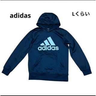 adidas - adidas パーカー　Lくらい　黒