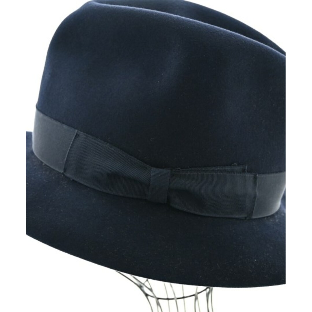 Borsalino - Borsalino ボルサリーノ ハット - 紺 【古着 Borsalino - Borsalino ボルサリーノ ハット - 紺 【古着