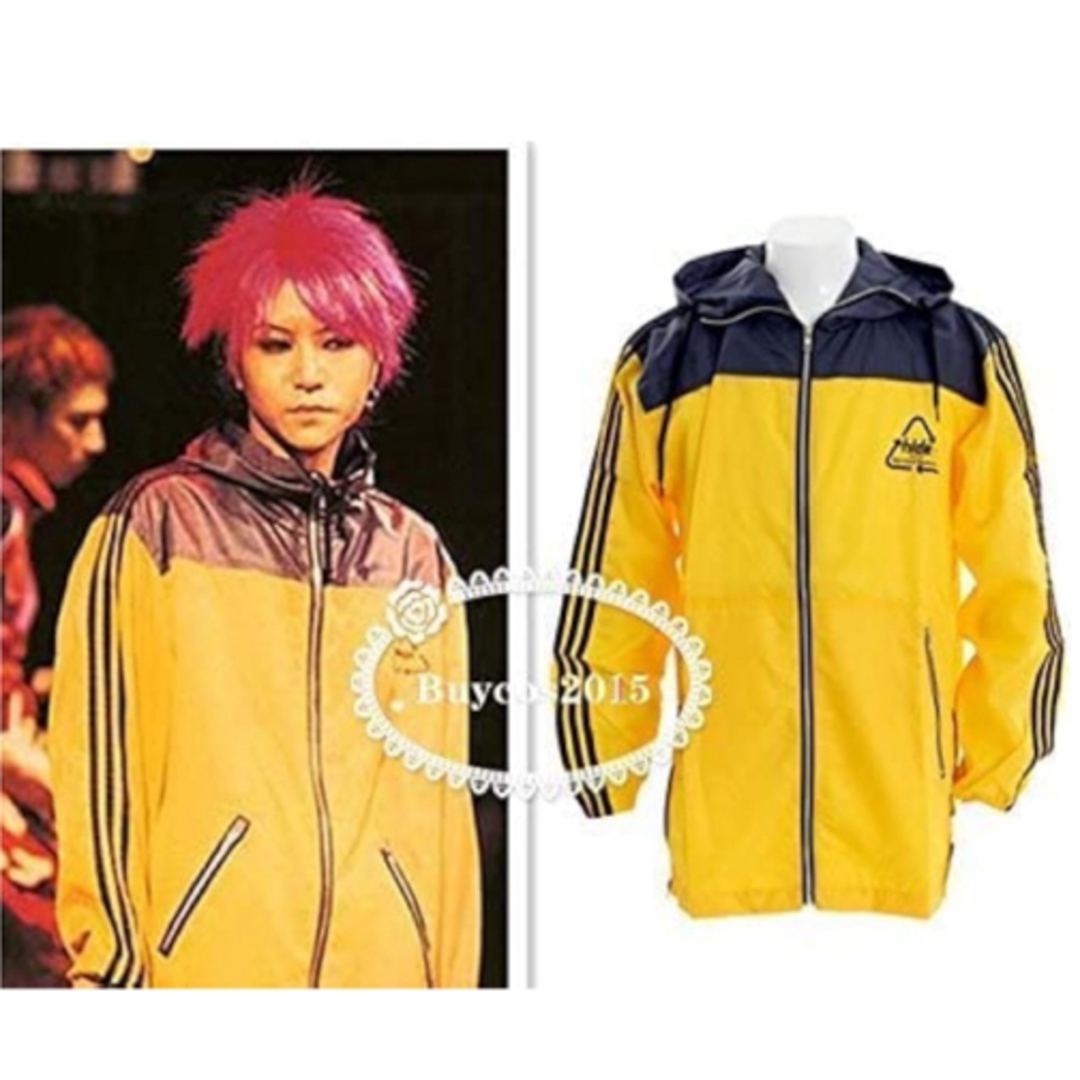 美品】hide LEMONed ラインパーカー イエロー ナイロンジャケット 美品】hide LEMONed ラインパーカー イエロー ナイロンジャケット
