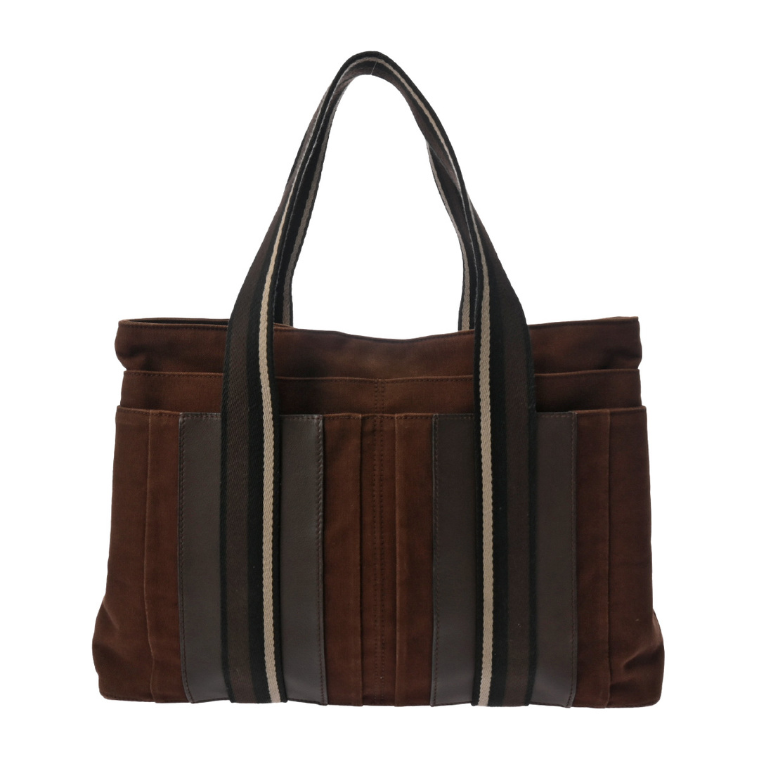 HERMES - エルメス   トロカホリゾンタル MM トートバッグ ハンドバッグ ブラウ
