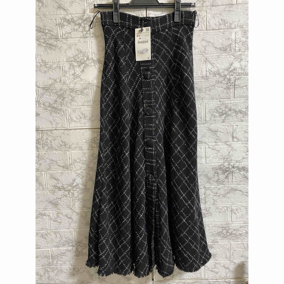 ZARA - ZARA チェック柄 ロングスカート ロングフレアスカート ZARA - ZARA チェック柄 ロングスカート ロングフレアスカート