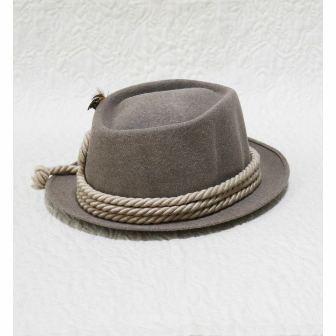 Borsalino ボルサリーノ 兎毛 羽飾り ラビットファー フェルト Borsalino ボルサリーノ 兎毛 羽飾り ラビットファー フェルト