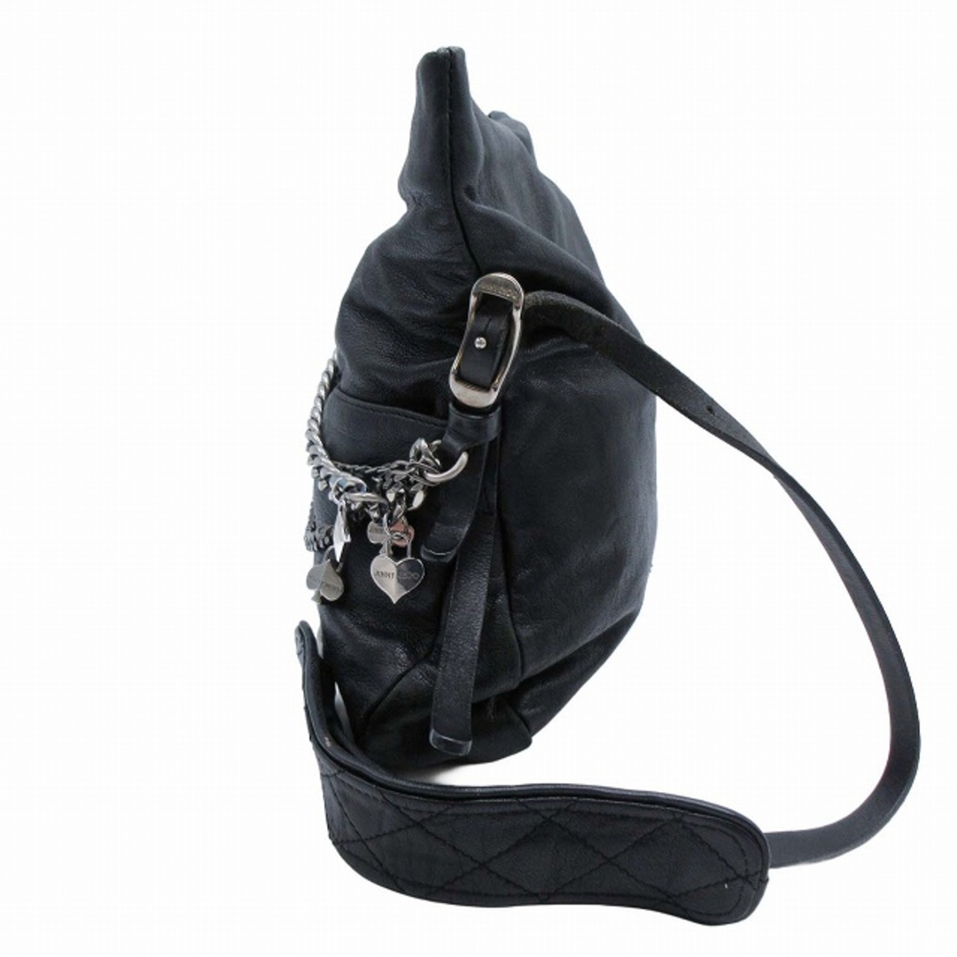 ジミーチュウ BIKER バイカー 3連 チェーン ショルダバッグ レザー ジミーチュウ BIKER バイカー 3連 チェーン ショルダバッグ レザー