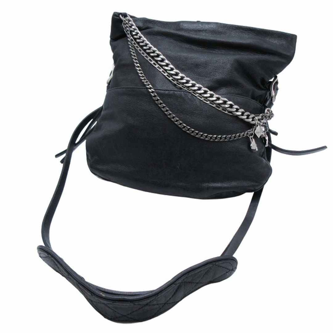 ジミーチュウ BIKER バイカー 3連 チェーン ショルダバッグ レザー ジミーチュウ BIKER バイカー 3連 チェーン ショルダバッグ レザー