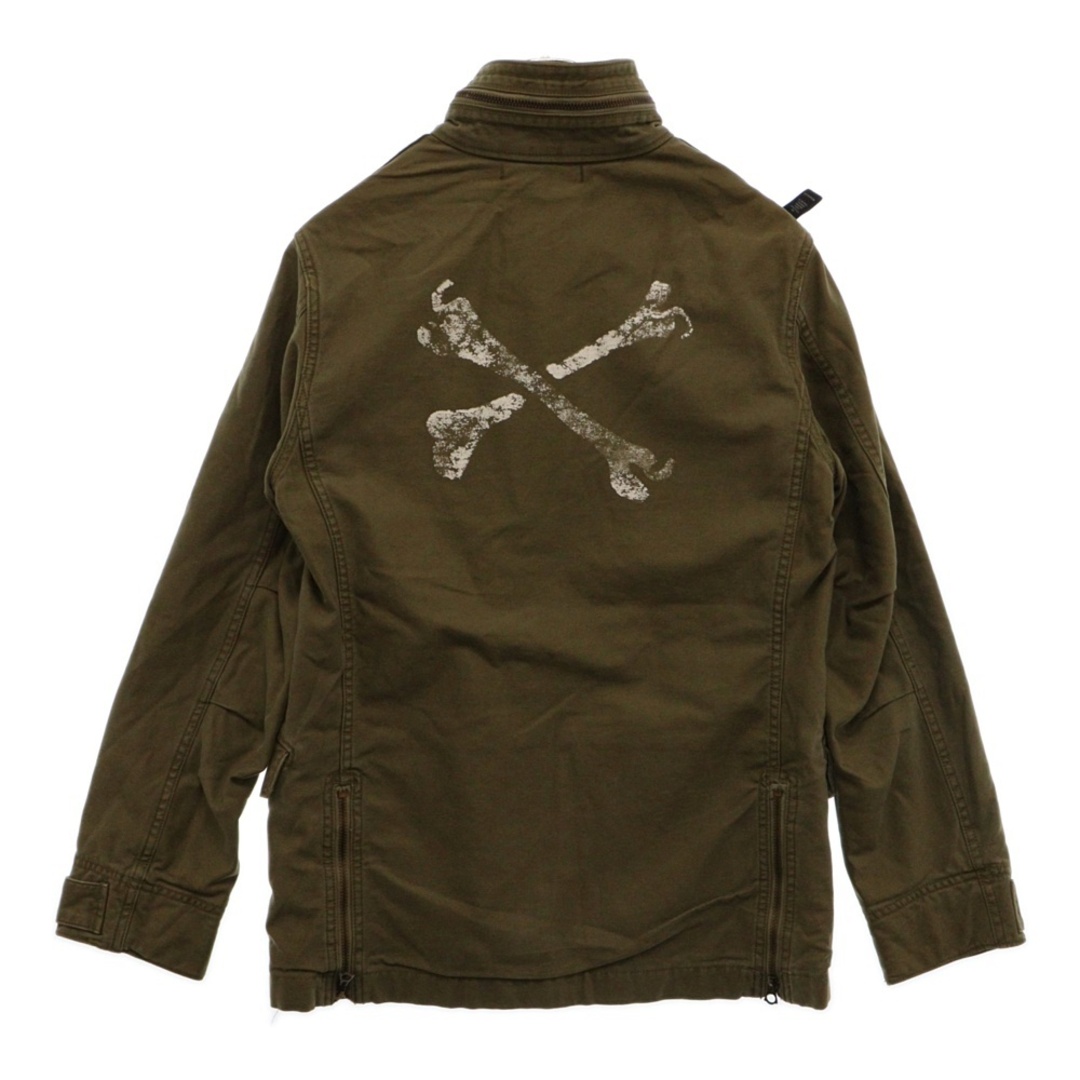WTAPS ダブルタップス 11AW SATIN CROSS BONE M-65フィールドジャケット ミリタリージャケット カーキ 112GWDT-JKM04S WTAPS ダブルタップス 11AW SATIN CROSS BONE M-65フィールドジャケット ミリタリージャケット カーキ 112GWDT-JKM04S