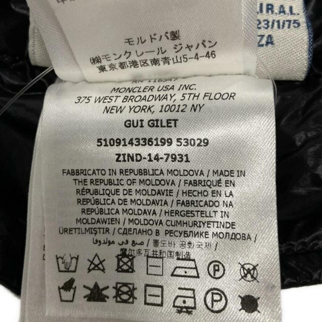 MONCLER(モンクレール) ダウンベスト サイズ5 XL メンズ GUI MONCLER(モンクレール) ダウンベスト サイズ5 XL メンズ GUI
