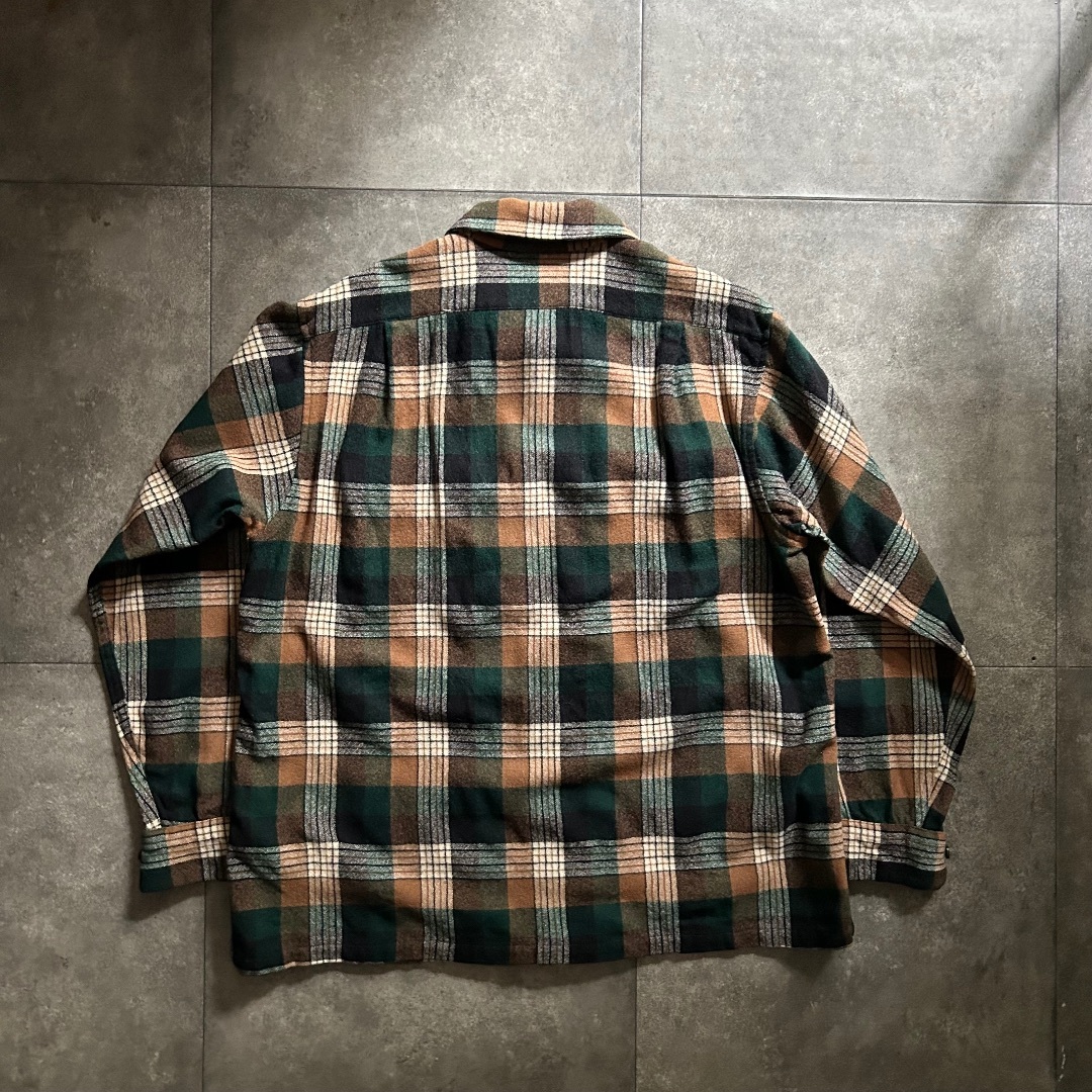 PENDLETON - 60s70s ペンドルトン ヴィンテージウールシャツ USA製 L 