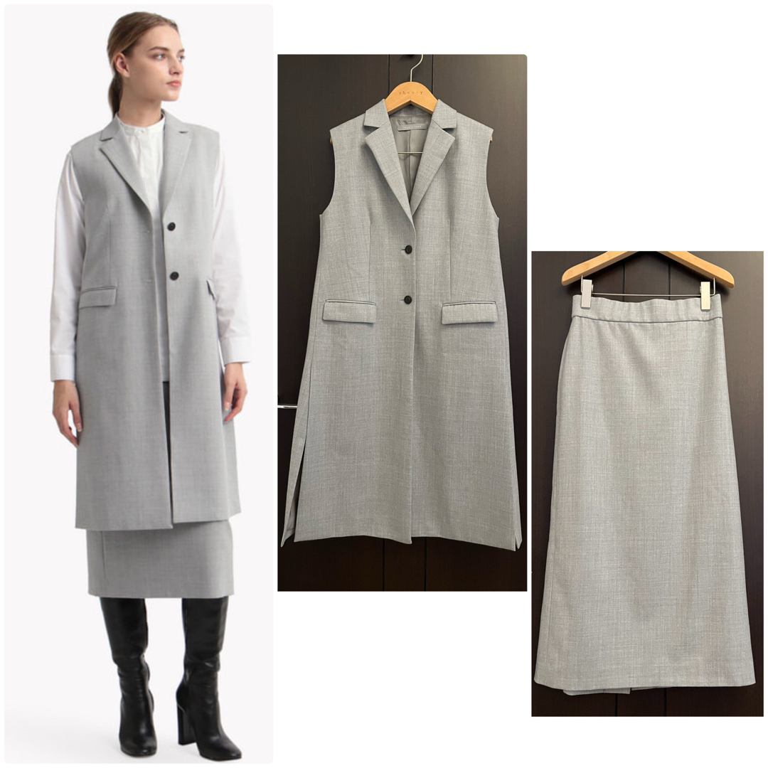 Theory luxe - theory luxe New Saxony ジレ タイトスカート Theory luxe - theory luxe New Saxony ジレ タイトスカート
