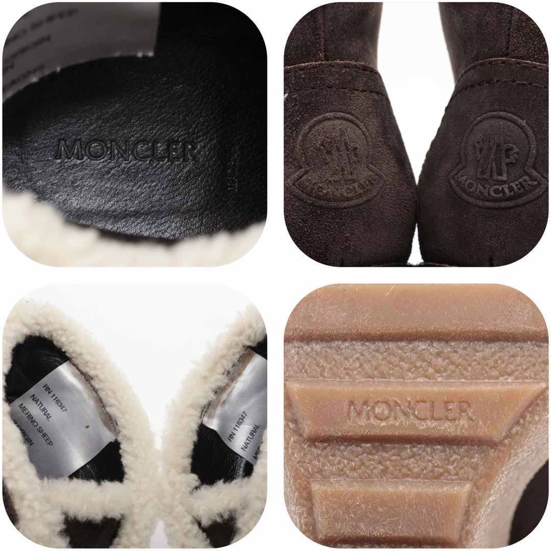 MONCLER - MONCLER モンクレール メリノウール ショートブーツ MONCLER - MONCLER モンクレール メリノウール ショートブーツ