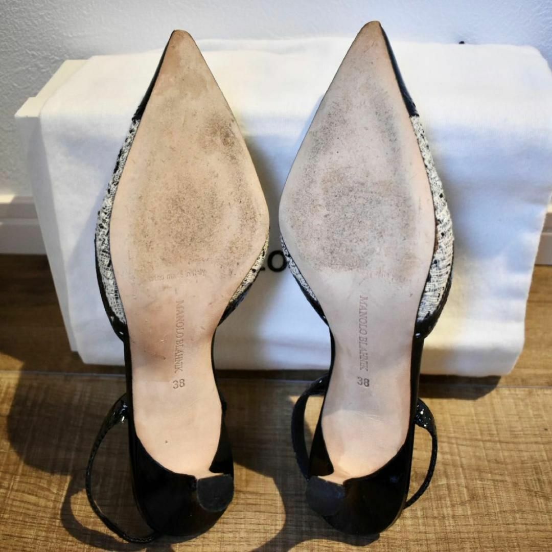 MANOLO BLAHNIK/マノロブラニク】高級ミュールパンプス 24cm MANOLO BLAHNIK/マノロブラニク】高級ミュールパンプス 24cm