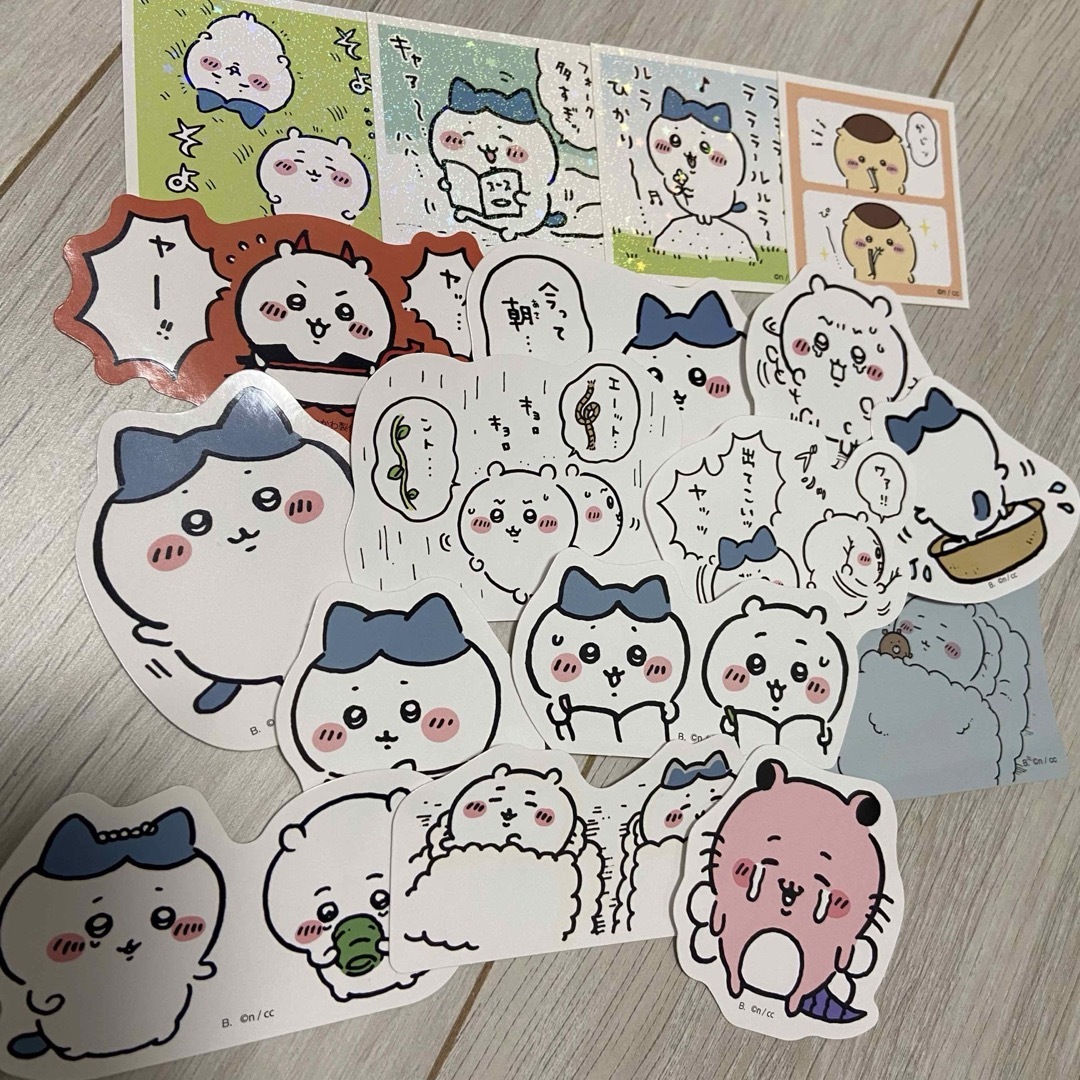 ちいかわ ハチワレ キメラ ステッカー カード まとめ売り エンタメ/ホビーのおもちゃ/ぬいぐるみ(キャラクターグッズ)の商品写真