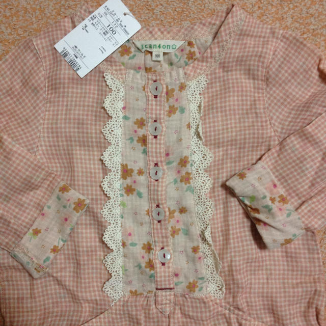 3can4on(サンカンシオン)の♥︎ギンガムチェック 新品チュニック♥︎ キッズ/ベビー/マタニティのキッズ服女の子用(90cm~)(その他)の商品写真