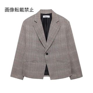 ☕️11月新作🌇15897◆チェック 柄 テーラードジャケット(テーラードジャケット)