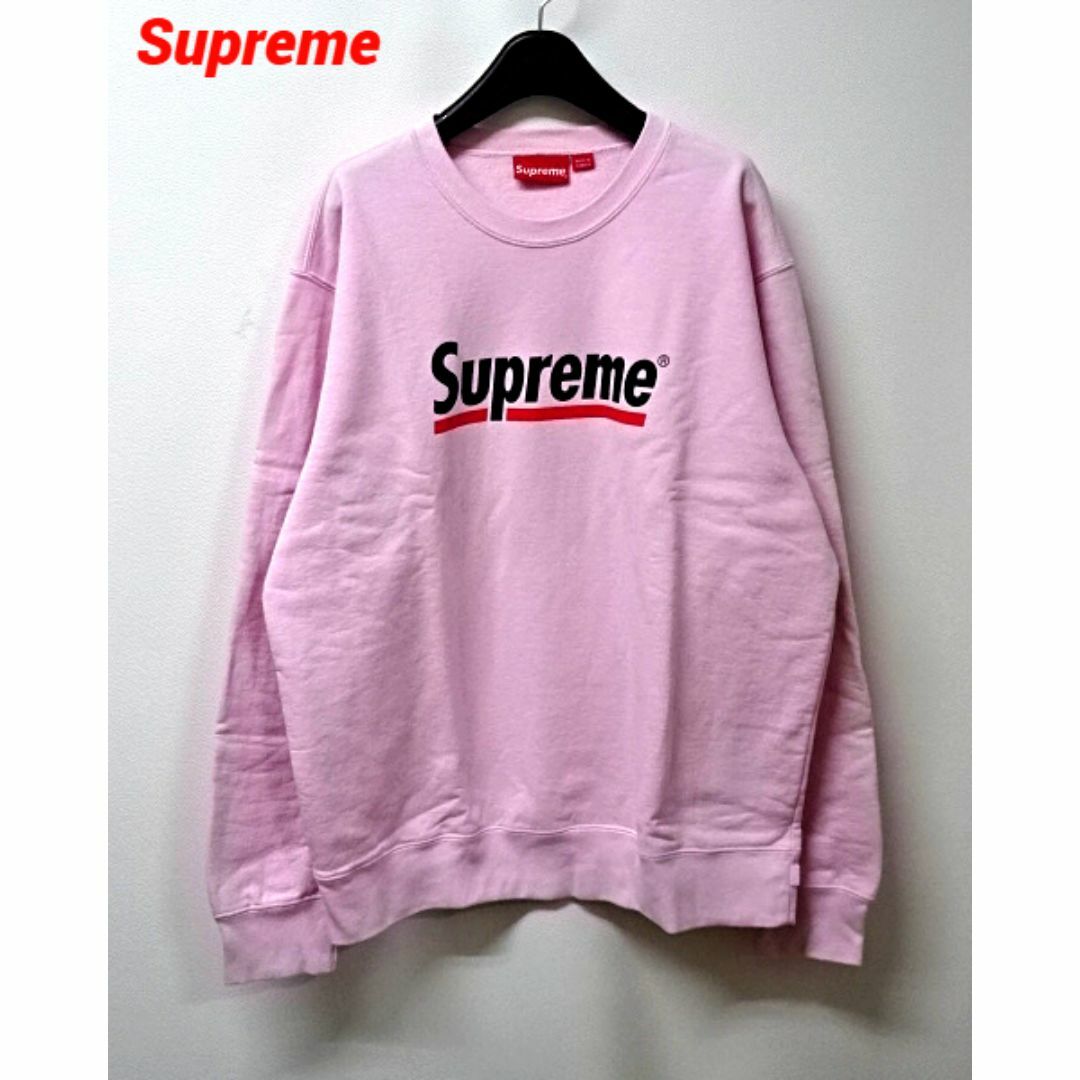 Supreme - L Supreme 20SS Underline Crewneck Pink の通販 by Supreme - L Supreme 20SS Underline Crewneck Pink の通販 by