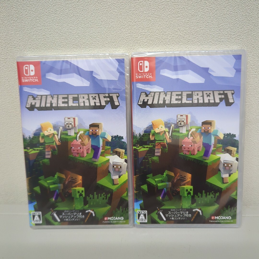 Nintendo Switch(ニンテンドースイッチ)のMinecraft Nintendo Switch2点セット/新品未開封 エンタメ/ホビーのゲームソフト/ゲーム機本体(家庭用ゲームソフト)の商品写真