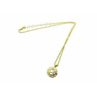 ニナリッチ(NINA RICCI)の■美品■ NINA RICCI ニナリッチ ラインストーン ネックレス ペンダント アクセサリー レディース ゴールド系×クリア DF1579(ネックレス)