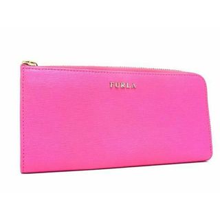フルラ(FURLA)の■美品■ FURLA フルラ レザー L字ファスナー 長財布 ウォレット 札入れ 小銭入れ レディース ピンク系 DF9643(財布)