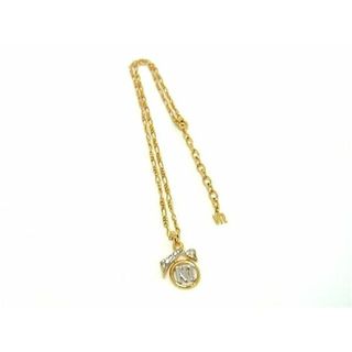 ニナリッチ(NINA RICCI)の■極美品■ NINA RICCI ニナリッチ ラインストーン ネックレス ペンダント アクセサリー レディース ゴールド系×シルバー系 DF9509(ネックレス)