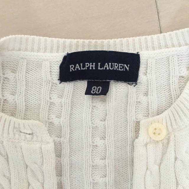 Ralph Lauren(ラルフローレン)のラルフローレン カーディガン80 キッズ/ベビー/マタニティのベビー服(~85cm)(カーディガン/ボレロ)の商品写真