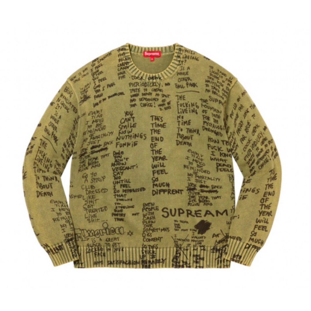 Supreme Gonz Poems Sweater Olive XL