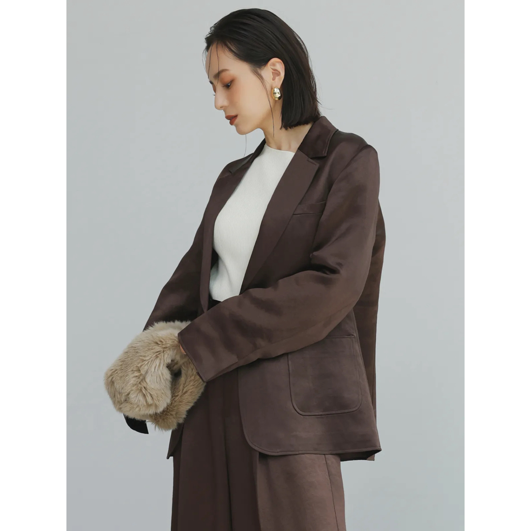 ánuans - 新品 2024AW anuans アニュアンス サテンシングル ánuans - 新品 2024AW anuans アニュアンス サテンシングル