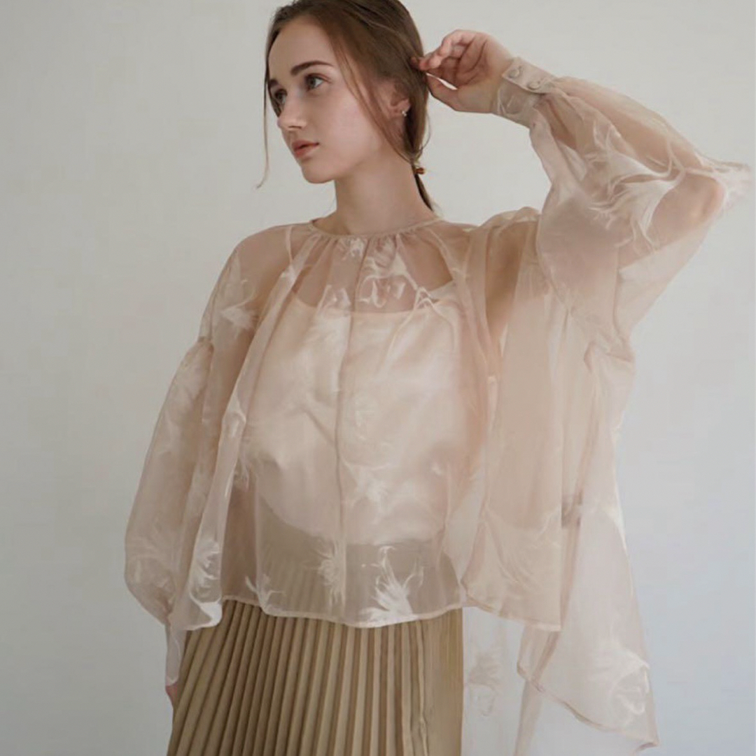 Acka sheer over flare blouse ※限定セール Acka sheer over flare blouse ※限定セール