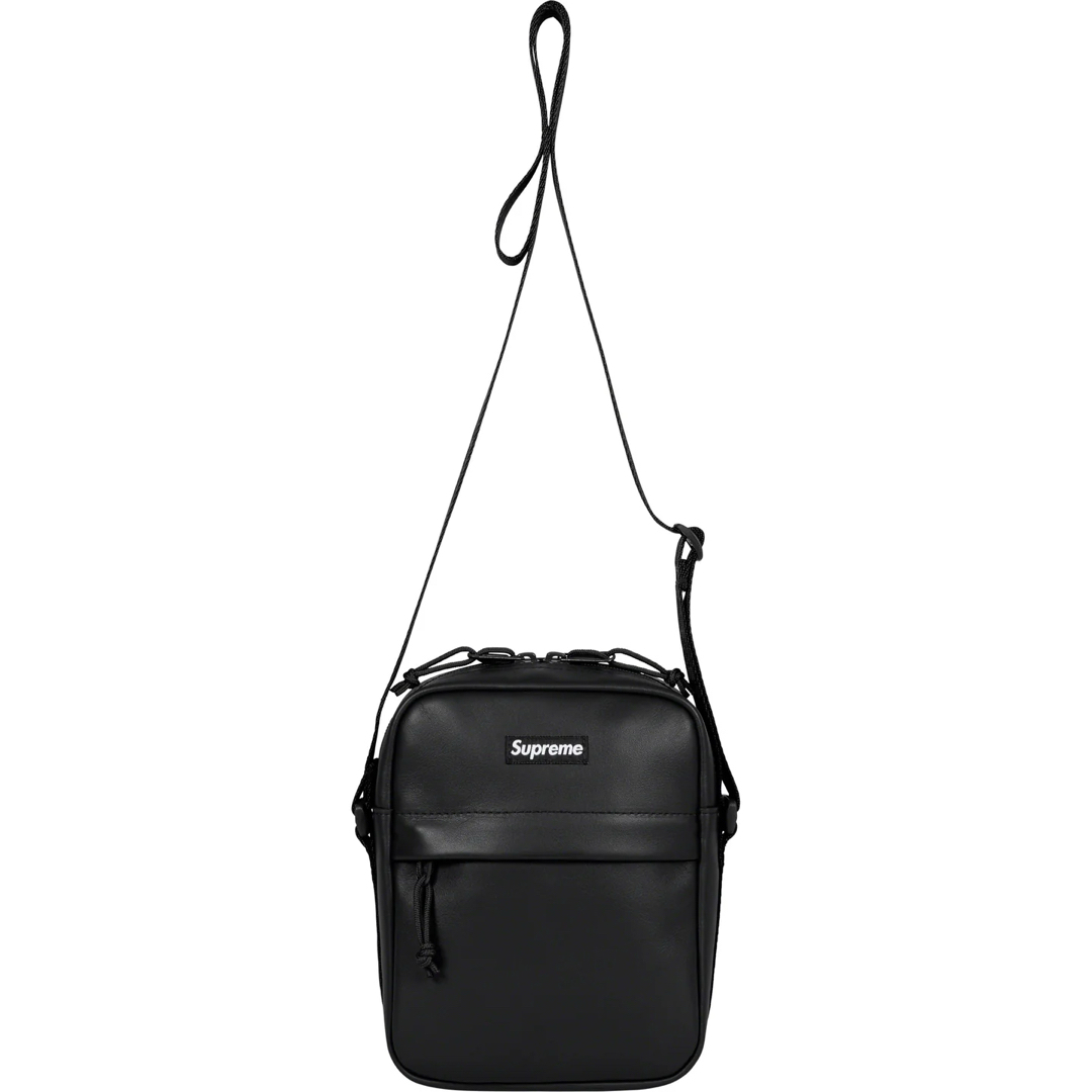 Supreme - Supreme Leather Shoulder Bag Black 黒の通販 by KJ Supreme - Supreme Leather Shoulder Bag Black 黒の通販 by KJ