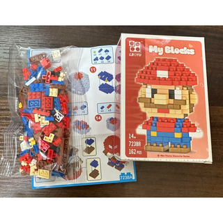 マリオ　ニンテンドー マリオ キャラクター　ミニビルディング　ブロック玩具(キャラクターグッズ)