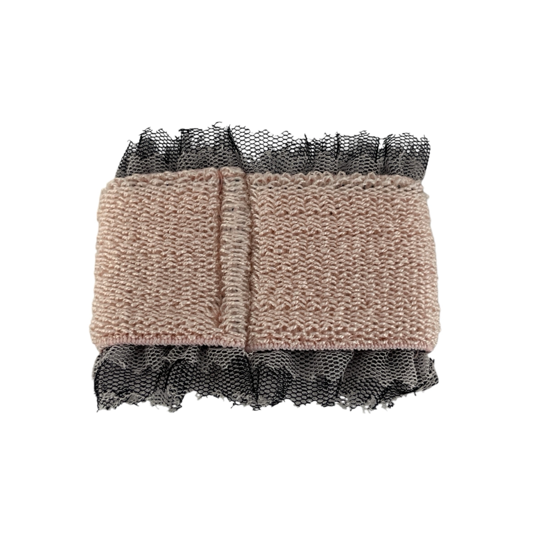CHANEL - 美品 シャネル リストバンド ココマーク パイル レース CHANEL - 美品 シャネル リストバンド ココマーク パイル レース