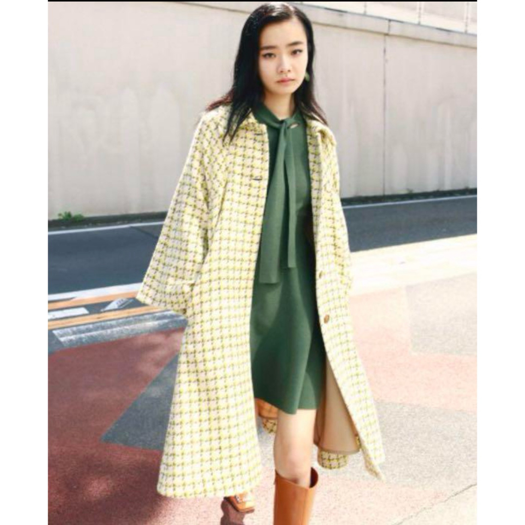 Lily Brown(リリーブラウン)のLILYBROWN フレアスリーブコート レディースのジャケット/アウター(ロングコート)の商品写真