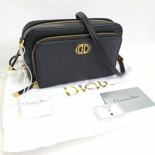 クリスチャンディオール(Christian Dior)の【未使用級】クリスチャンディオール カロ レザー ショルダーバッグ ブラック(ショルダーバッグ)