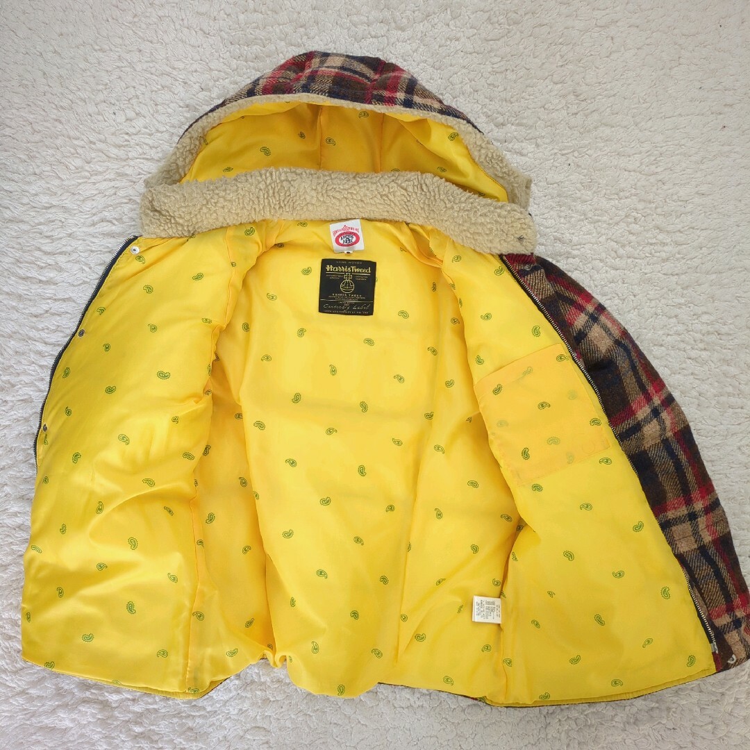 A BATHING APE - 美品 APE ハリスツイード ダウンジャケット A BATHING APE - 美品 APE ハリスツイード ダウンジャケット