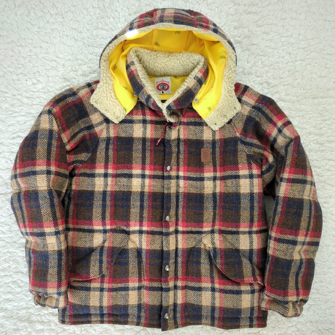 A BATHING APE - 美品 APE ハリスツイード ダウンジャケット A BATHING APE - 美品 APE ハリスツイード ダウンジャケット