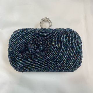 専用【B品SALE】リーフ柄 ビーズ&クリスタルモチーフ クラッチバッグ セット(クラッチバッグ)