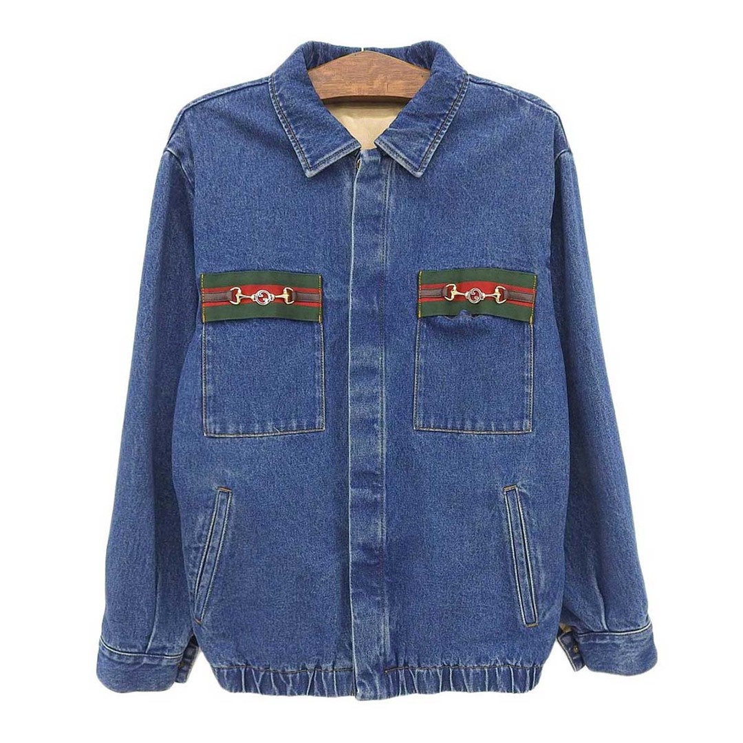 美品】GUCCI デニムジャケット - ジャケット・アウター 美品】GUCCI デニムジャケット - ジャケット・アウター